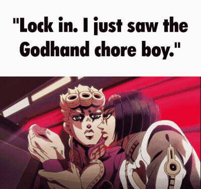 Cartoon Character Lock In I Just Saw The Godhand Chore Boy GIF