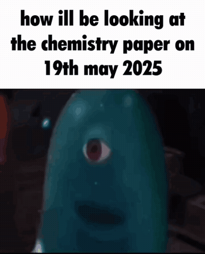 Cartoon Character Looking At Chemistry Paper GIF