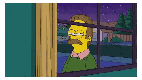Cartoon Character Looking Out Window Sticker
