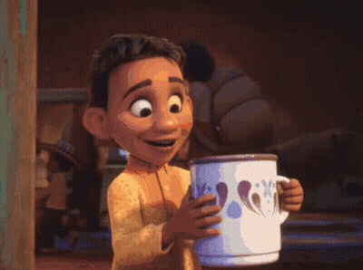 Cartoon Character Looking Out Window GIF