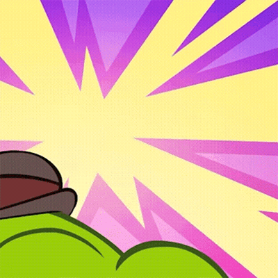 Cartoon Character Lying On Green Surface GIF