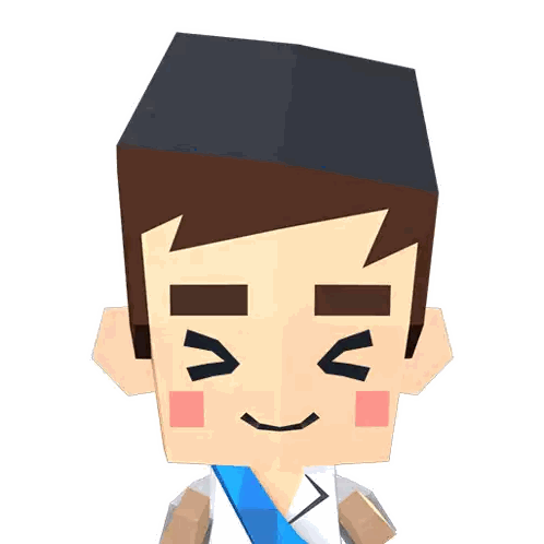 Cartoon Character Making Funny Face Sticker