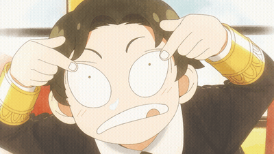 Cartoon Character Making Funny Face And Pointing GIF