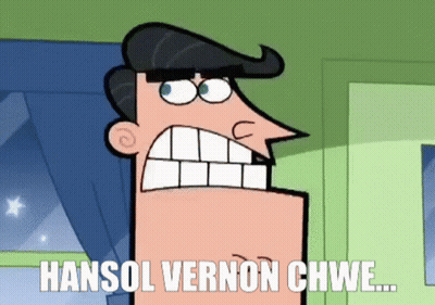 Cartoon Character Making Funny Face Saying Hansol Vernon Chwe GIF