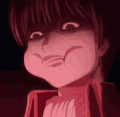 Cartoon Character Making Funny Face With Mouth Open