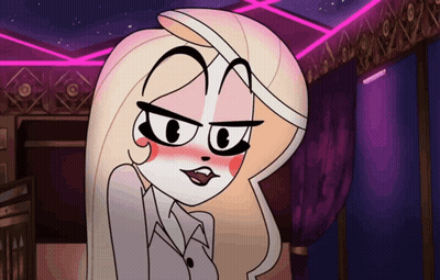 Cartoon Character Making Funny Face With Mouth Open GIF