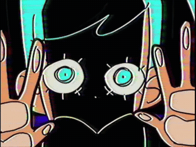 Cartoon Character Making Heart With Hands GIF