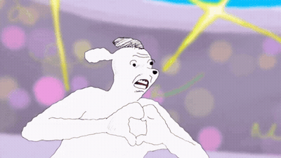 Cartoon Character Making Heart With Hands GIF