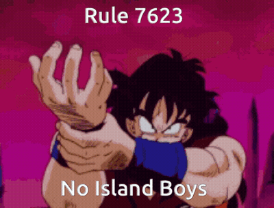 Cartoon Character Making Stop Sign With Hands GIF