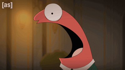 Cartoon Character Mouth Open With AS GIF