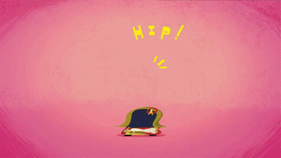 Cartoon Character MSP Pink Background GIF
