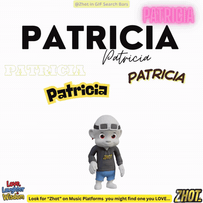 Cartoon Character Named Patricia On Poster GIF