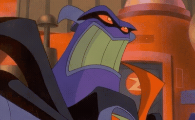 Cartoon Character Near Orange Building With Letter Z GIF