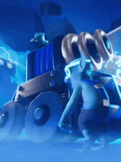 Cartoon Character Next to G Machine