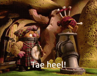 Cartoon Character Next To Pipe Saying Tae Heel GIF