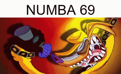 Cartoon Character Number 69 GIF