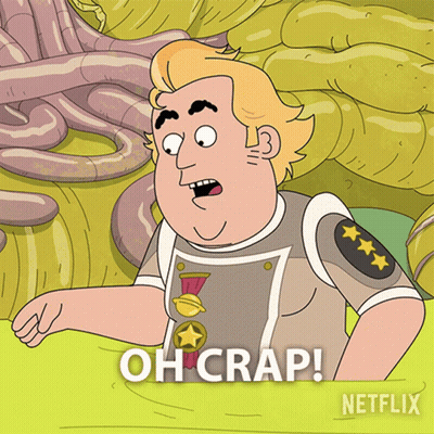 Cartoon Character Oh Crap Netflix GIF