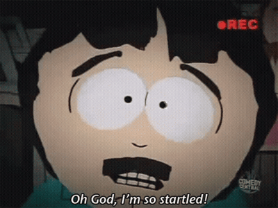 Cartoon Character Oh God I'm So Startled GIF