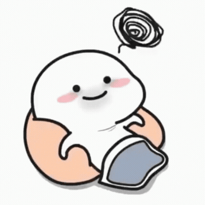 Cartoon Character On Floor With Blanket And Bubble GIF
