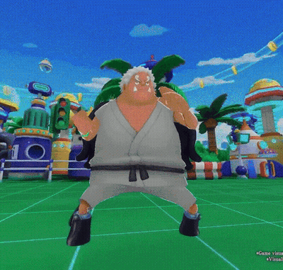 Cartoon Character On Green Field Number 10 GIF