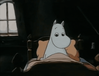 Cartoon Character On Pink Rug Saying Whatever Go My Lyxi GIF