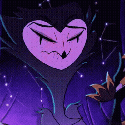 Cartoon Character On Purple Background GIF