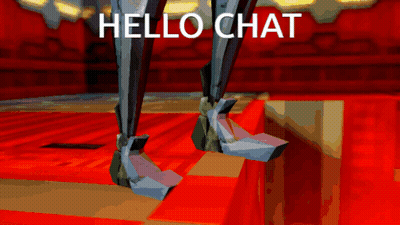 Cartoon Character On Red Carpet Saying Hello Chat GIF