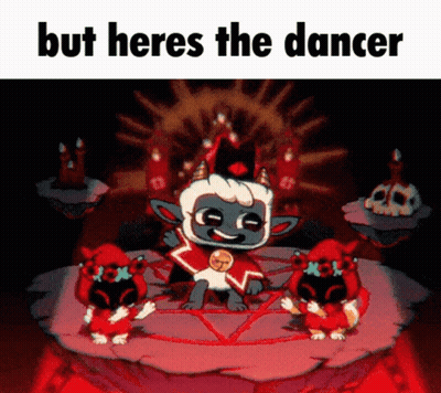 Cartoon Character On Throne Saying But Here's The Dancer GIF