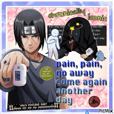 Cartoon Character Pain Pain Go Away GIF