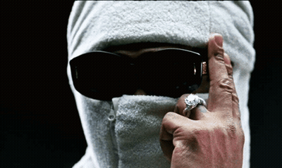 Cartoon Character Peeking And Saying You Awake GIF