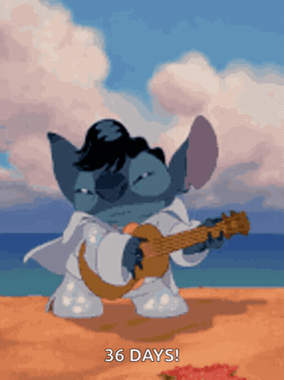 Cartoon Character Playing Guitar 36 Days GIF