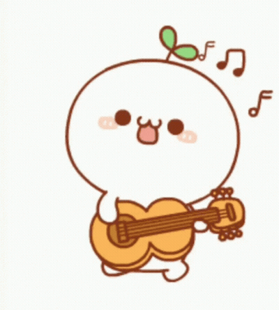 Cartoon Character Playing Guitar GIF