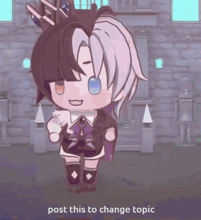 Cartoon Character Post This To Change Topic GIF