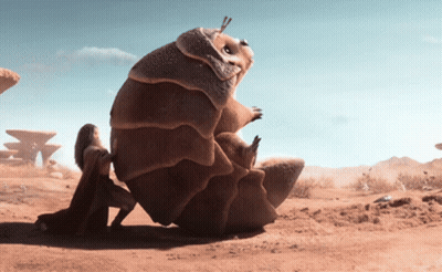 Cartoon Character Pushing Another GIF