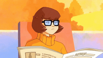Cartoon Character Reading Newspaper Saying News GIF