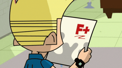 Cartoon Character Reading Paper GIF
