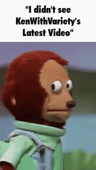 Cartoon Character Riding Red Lawn Mower Through Flowers GIF