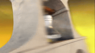 Cartoon Character Riding Skateboard GIF