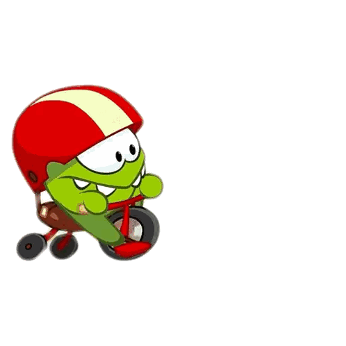 Cartoon Character Riding Tricycle Sticker
