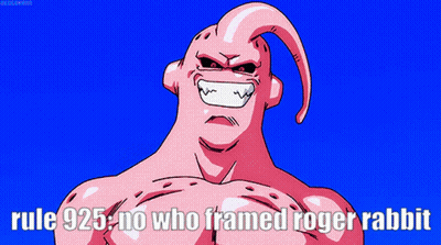 Cartoon Character Rule 925 No Who Framed Roger Rabbit GIF