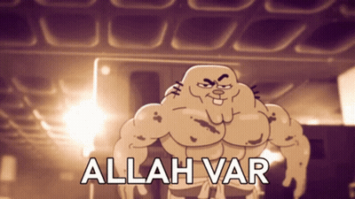 Cartoon Character Saying Allah Var GIF