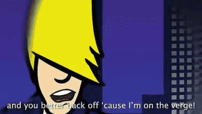 Cartoon Character Saying And You Better Back Off GIF