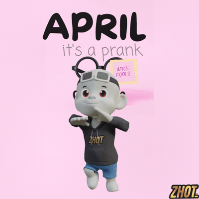 Cartoon Character Saying April It's A Prank GIF