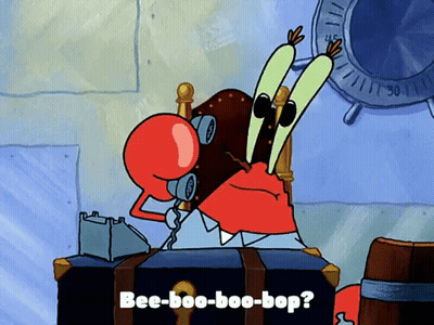 Cartoon Character Saying Bee-Boo-Boo-Bop On Phone GIF