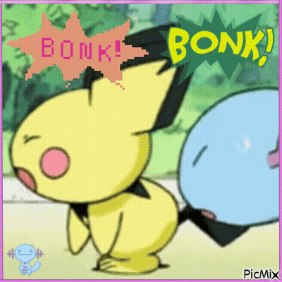 Cartoon Character Saying Bonk