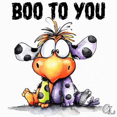 Cartoon Character Saying Boo To You GIF