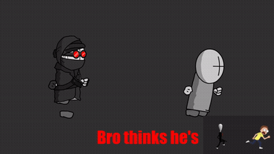 Cartoon Character Saying Bro In Red Letters GIF