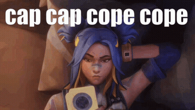 Cartoon Character Saying Cap Cap Cope Cope GIF