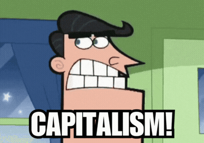 Cartoon Character Saying Capitalism GIF
