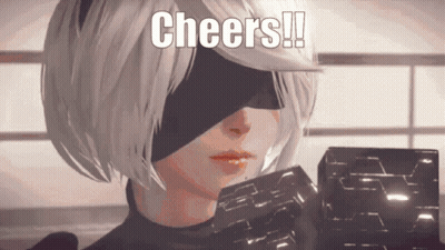 Cartoon Character Saying Cheers GIF
